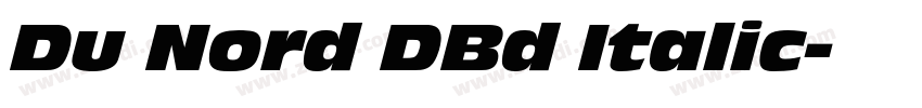 Du Nord DBd Italic字体转换